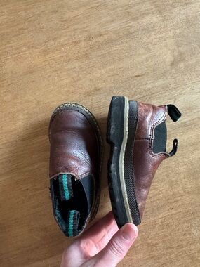 Georgia Boot Brown Leather Romeo Slip-On Boots size 7.